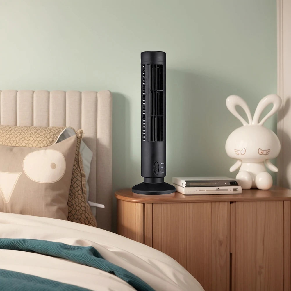 BreezeGlow Compact USB Tower Fan